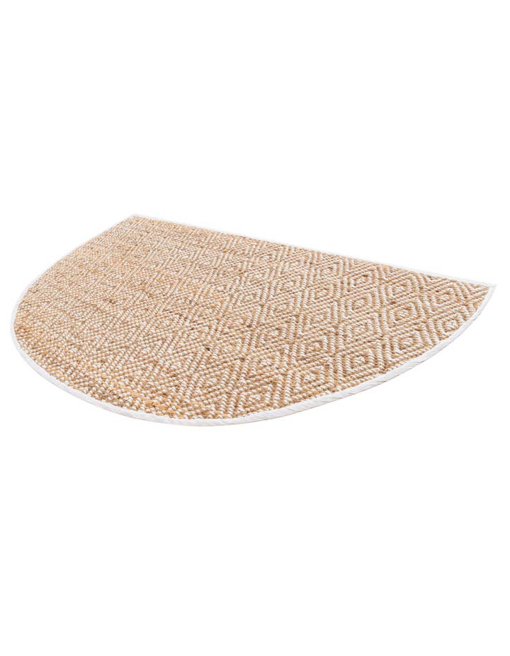 Detail image of  3' x 6'  Hand Woven Braided Jute Hearth Rug