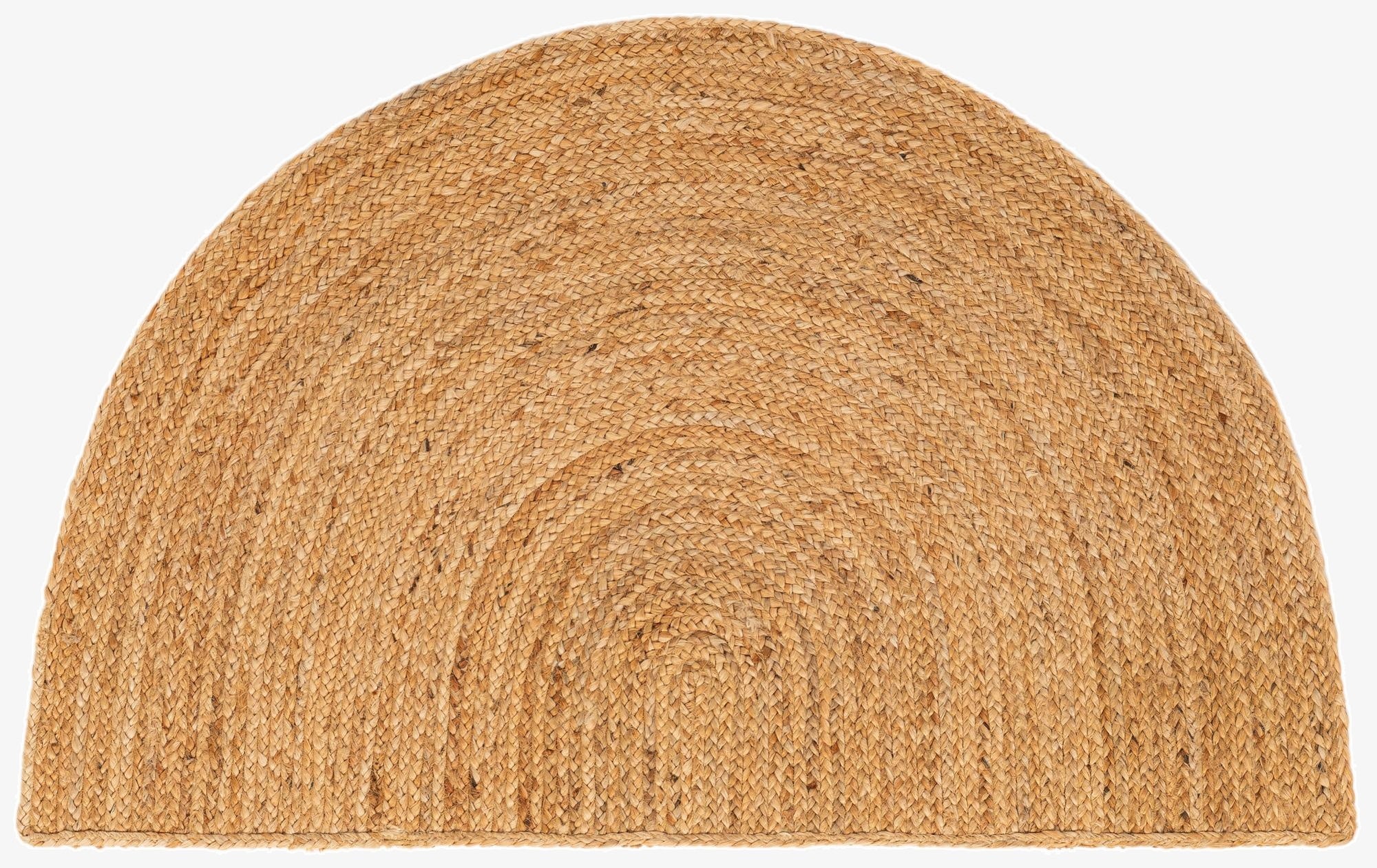  2' 7 x 4' 1  Hand Braided Jute Hearth Rug