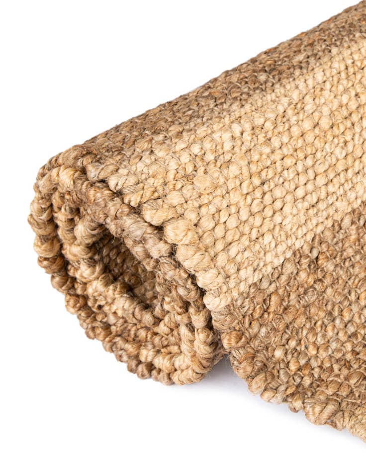 Detail image of  5' 1 x 8'  Hand Braided Jute Rug