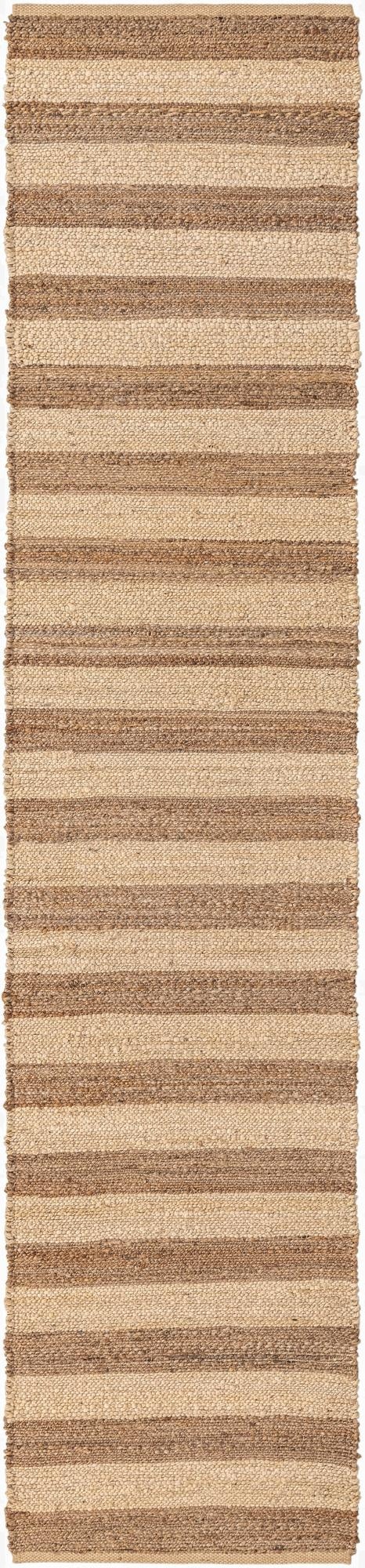  2' 7 x 12'  Hand Braided Jute Runner Rug