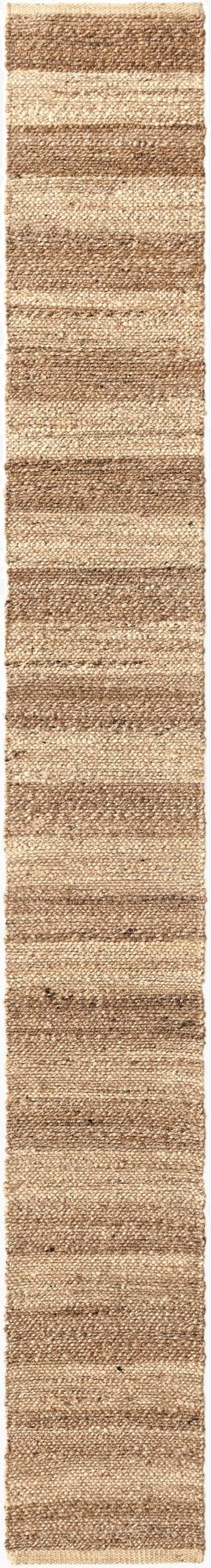  1' 2 x 10'  Hand Braided Jute Table Runner Rug