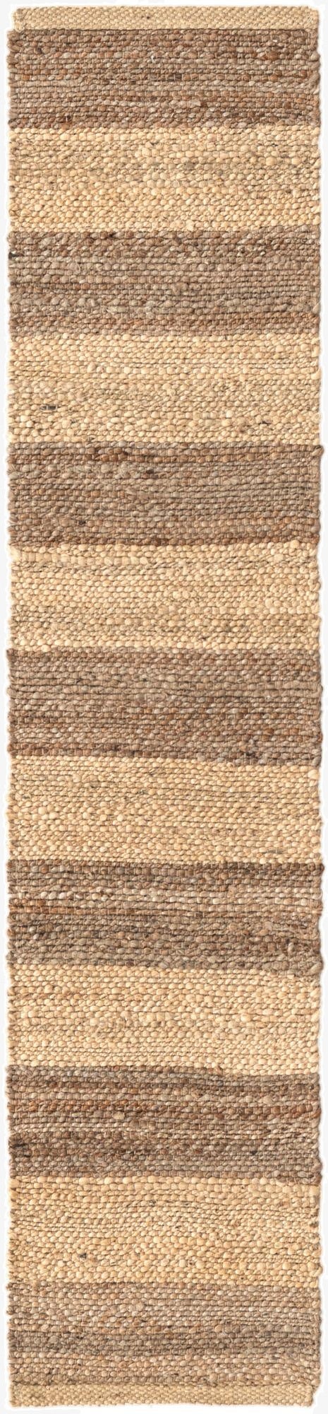  1' 2 x 5' 1  Hand Braided Jute Table Runner Rug