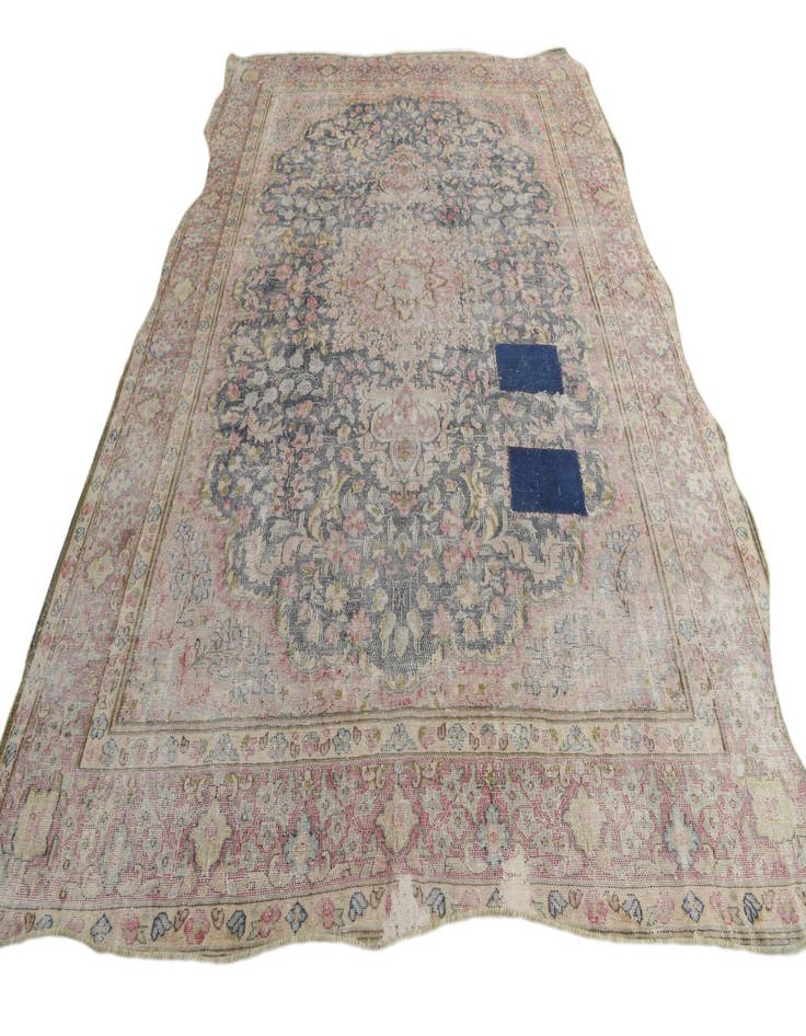 Detail image of  8' 8 x 11' 7  Hand Knotted Ultra Vintage Persian Wool Rug