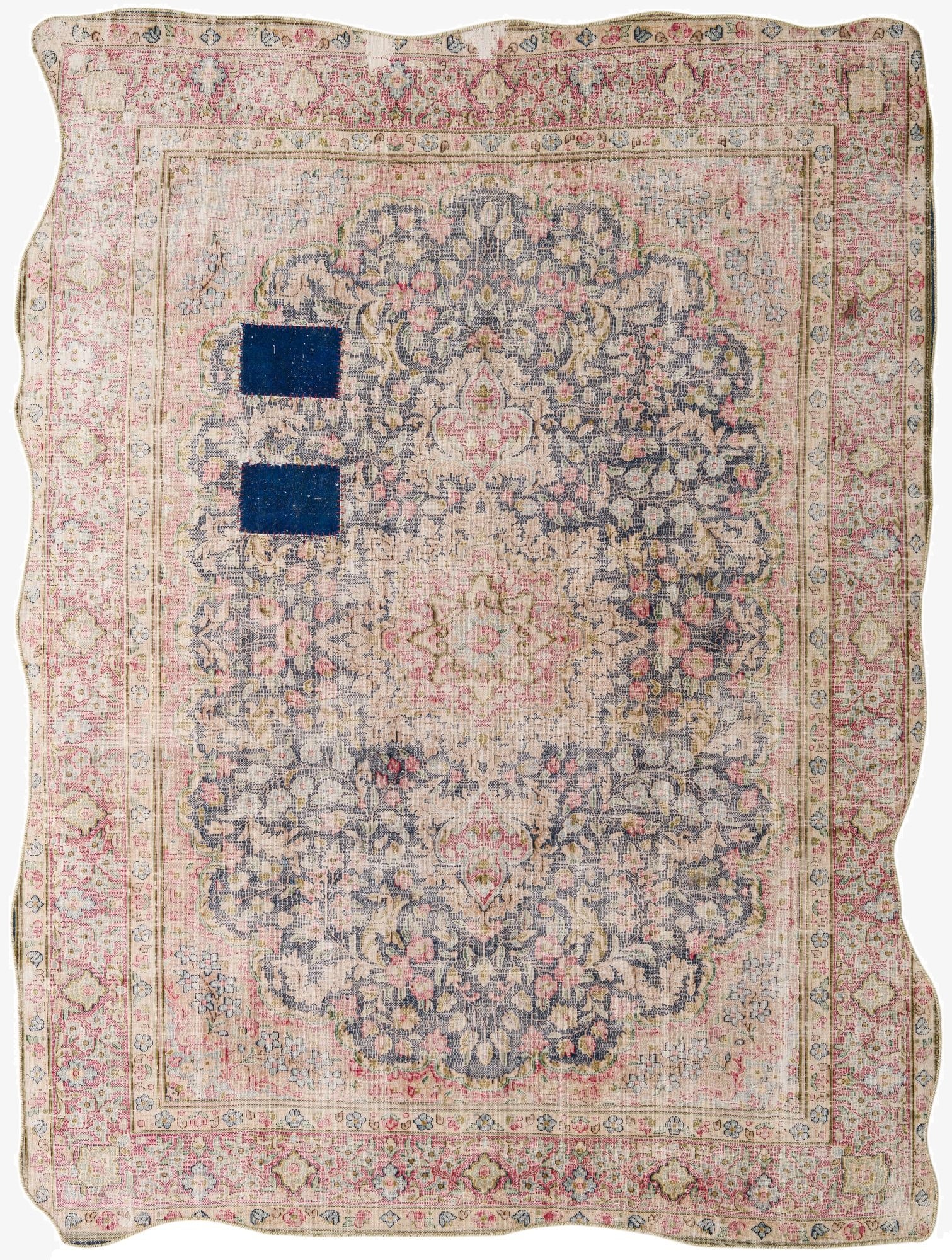  8' 8 x 11' 7  Hand Knotted Ultra Vintage Persian Wool Rug