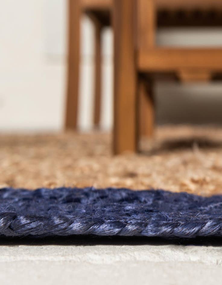 Detail image of  3' 3 x 5' 1  Hand Braided Jute Oval Rug