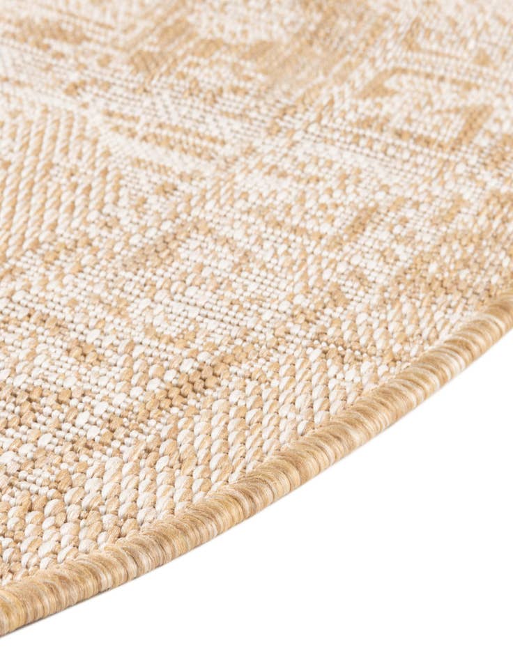 Detail image of  3' x 5' 3  Washable Aztec Indoor / Outdoor Oval Rug