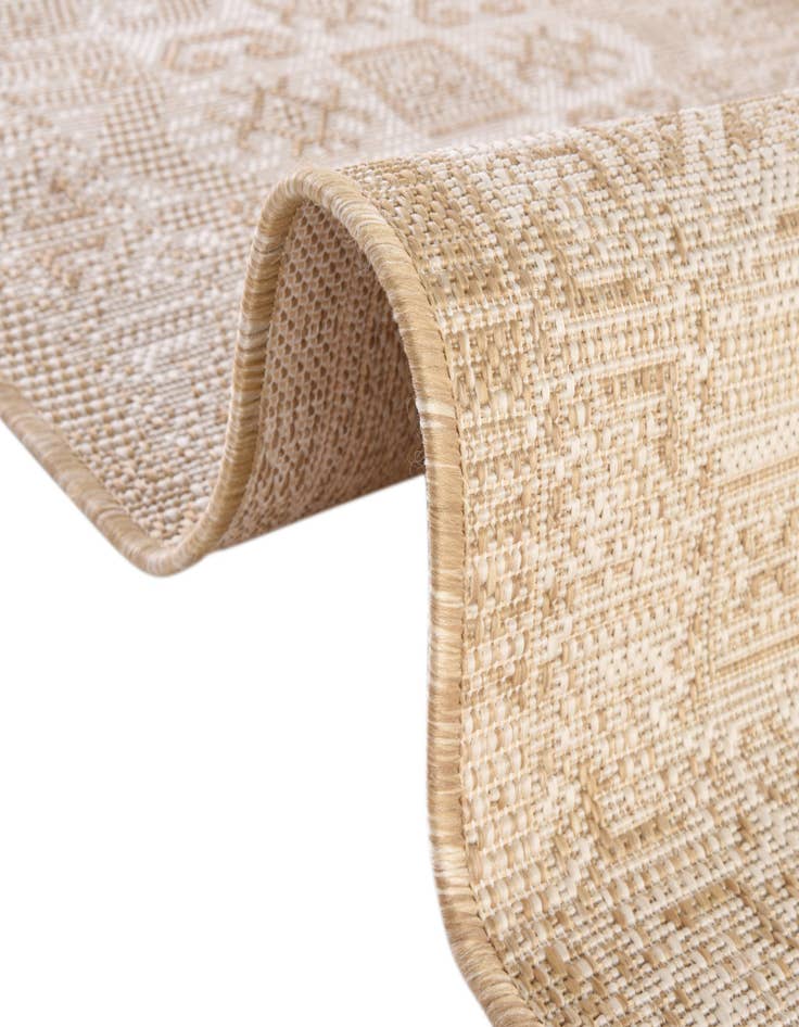 Detail image of  3' x 5' 3  Washable Aztec Indoor / Outdoor Oval Rug