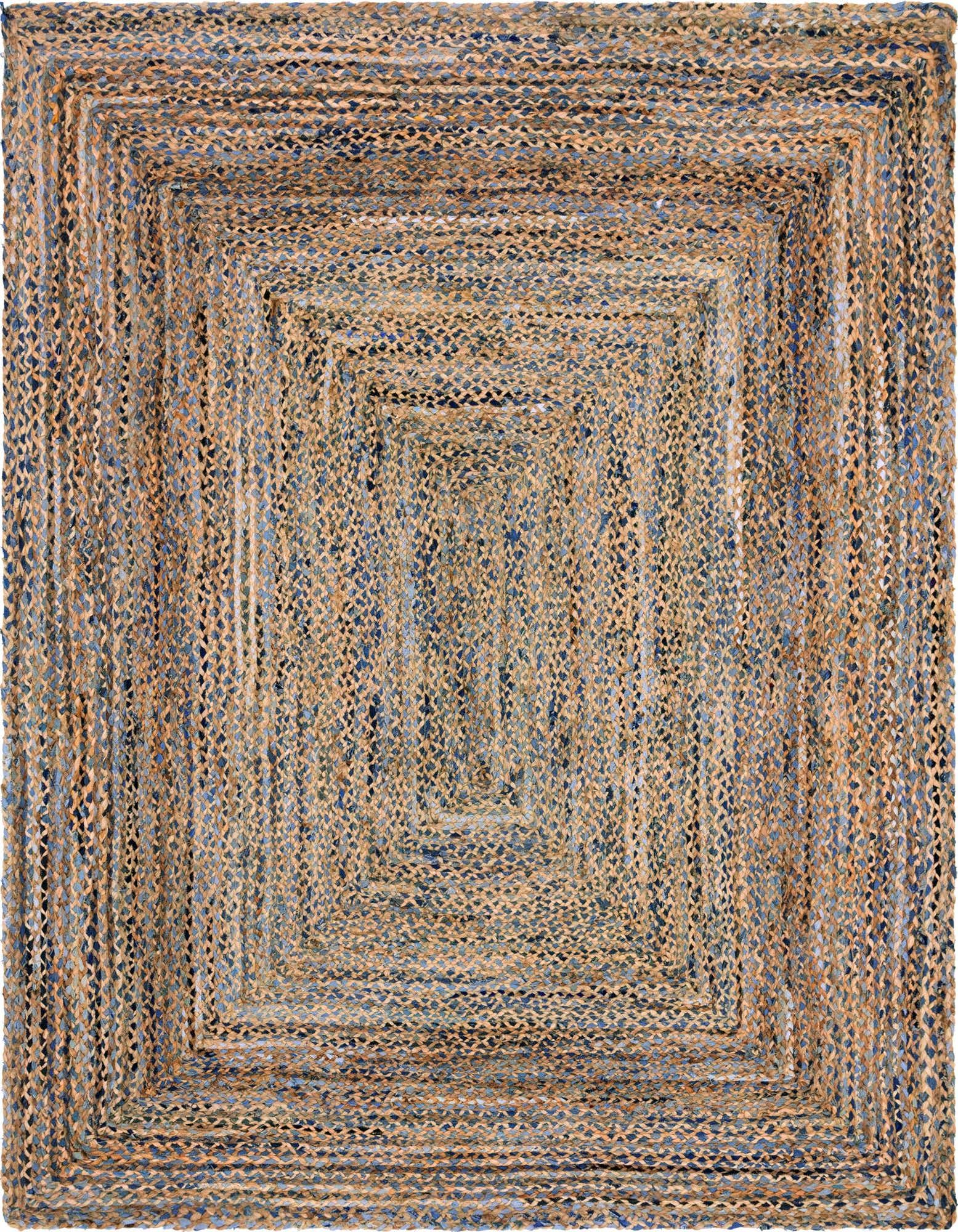 Primary image of  8' x 10'  Hand Braided Chindi Rug