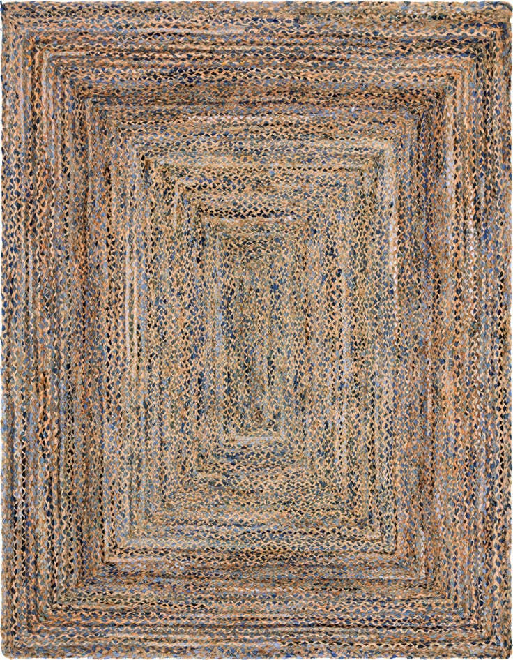 Detail image of 8' x 10' Handmade Braided Chindi Rug