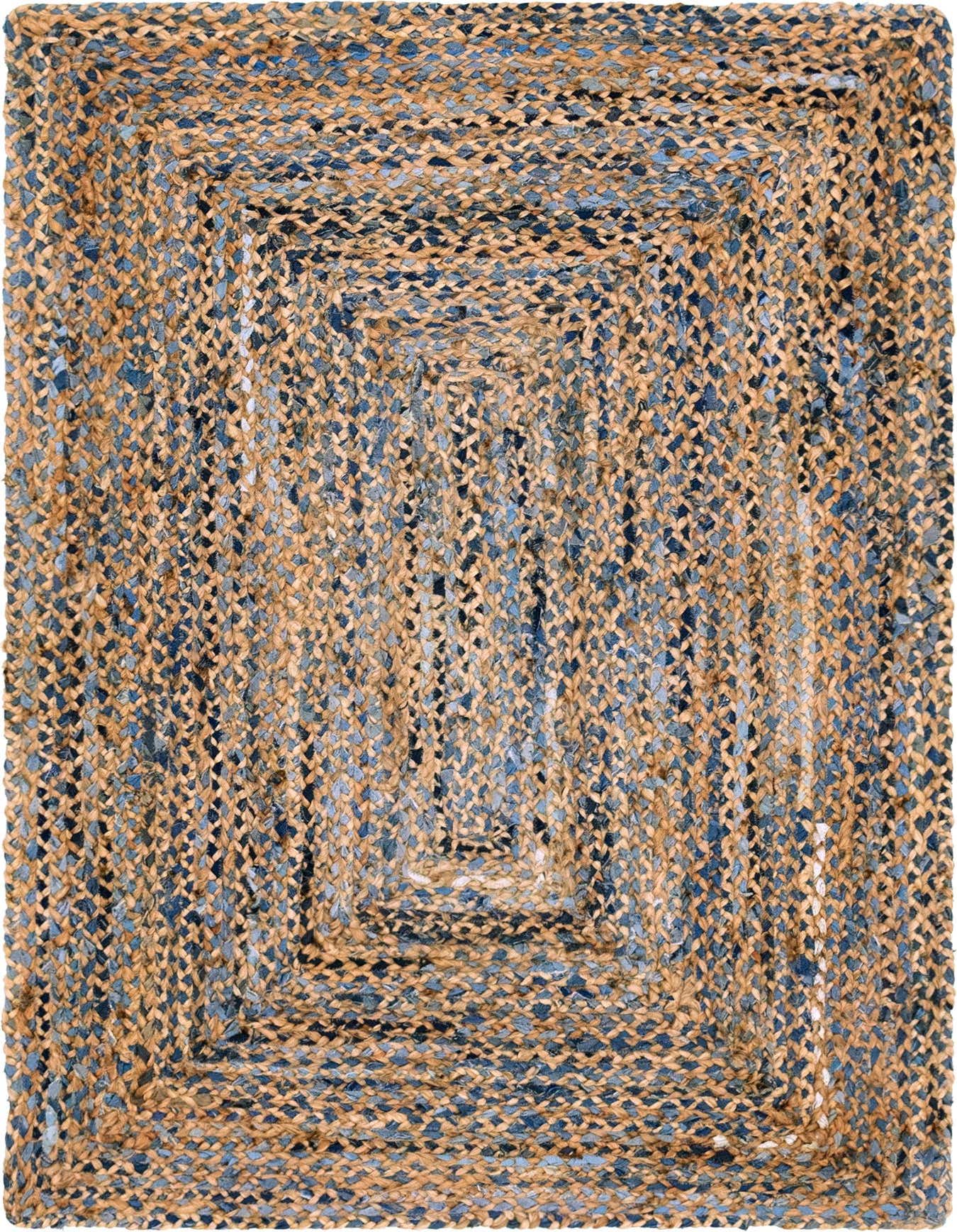 Primary image of  4' 1 x 6' 1  Hand Braided Chindi Rug