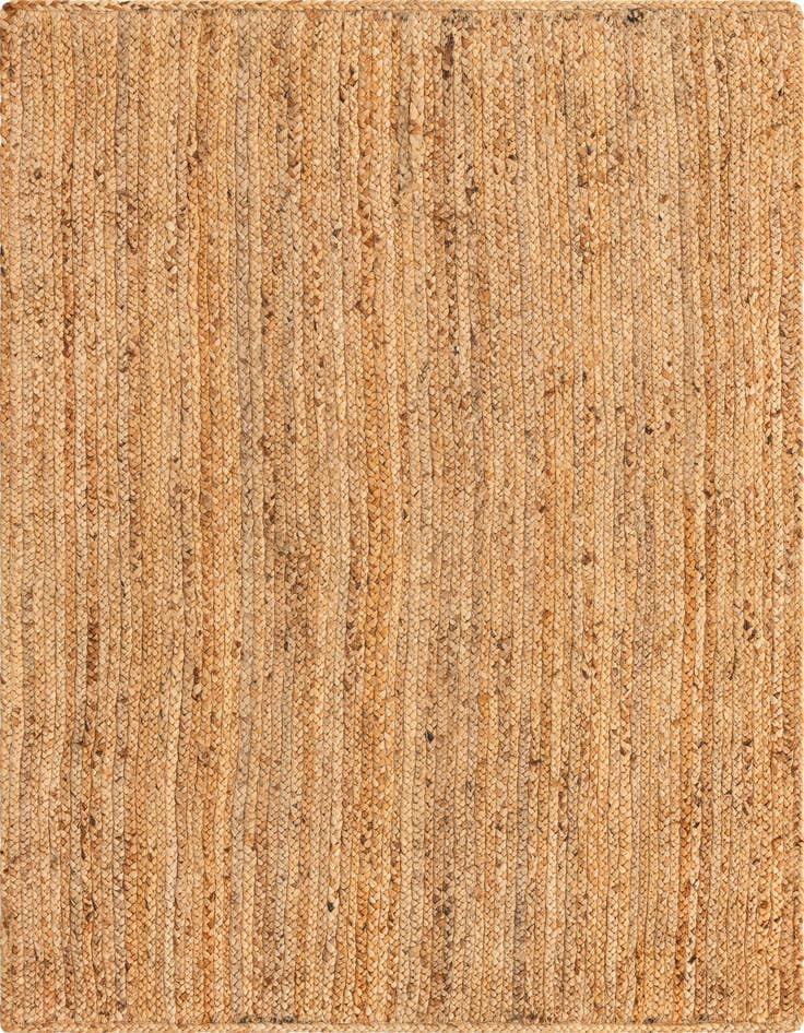 Detail image of  4' 1 x 6' 1  Hand Braided Jute Luxe Rug