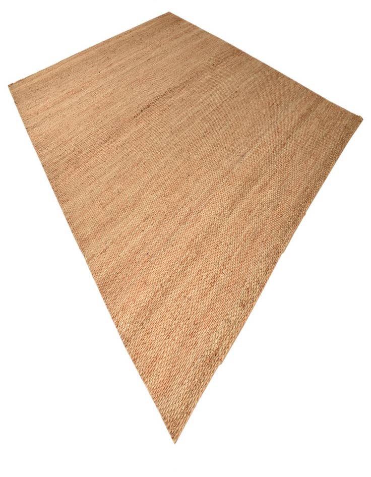 Detail image of  12' 2 x 14' 10  Hand Woven Braided Jute Rug