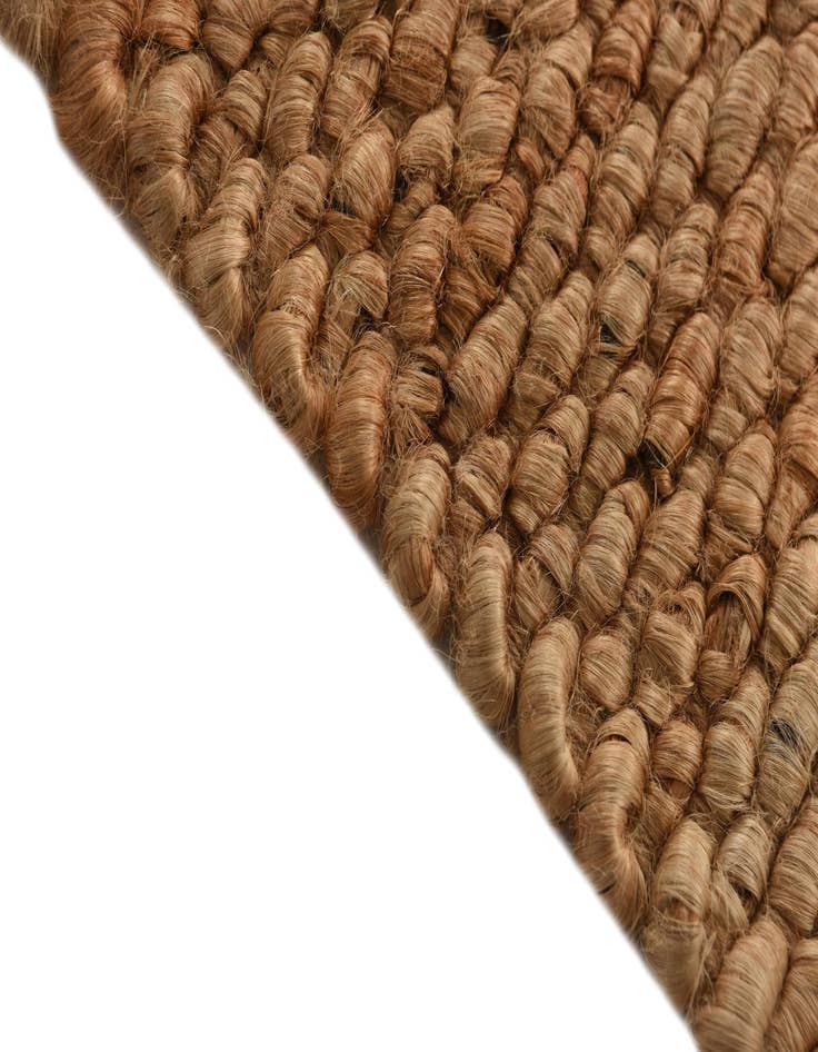 Detail image of  12' 2 x 14' 10  Hand Woven Braided Jute Rug