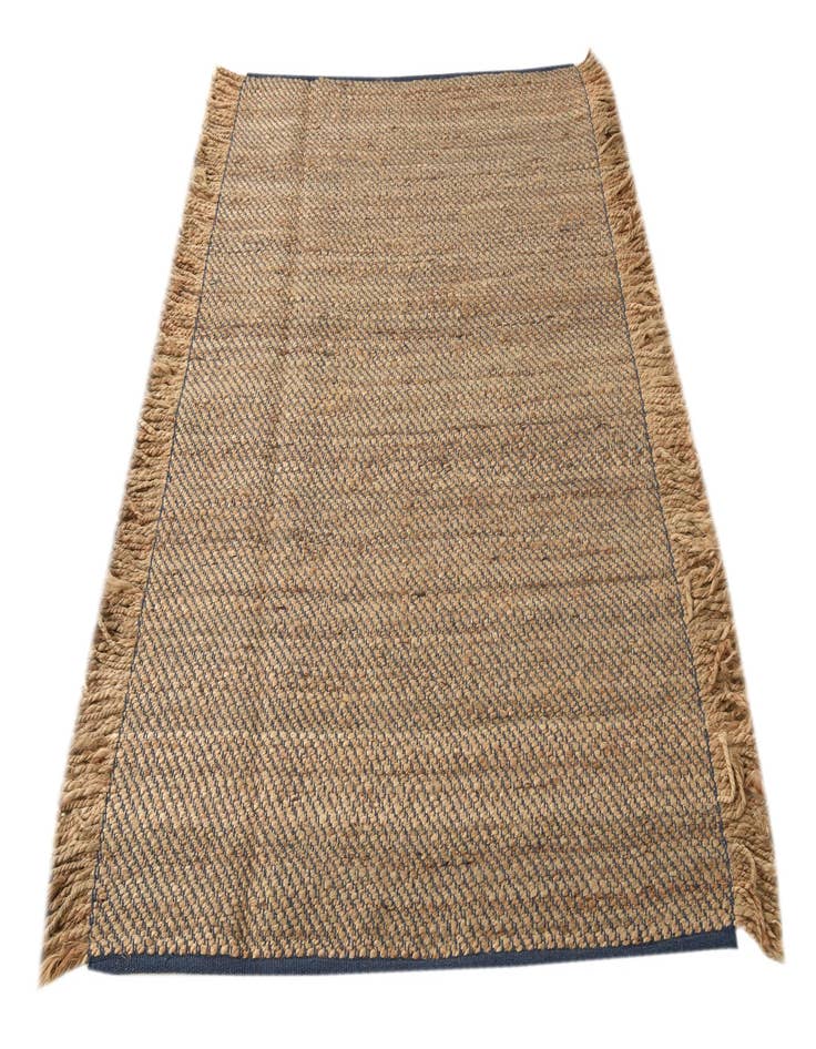 Detail image of 4' 1 x 6' 2 Handmade Braided Jute Rug