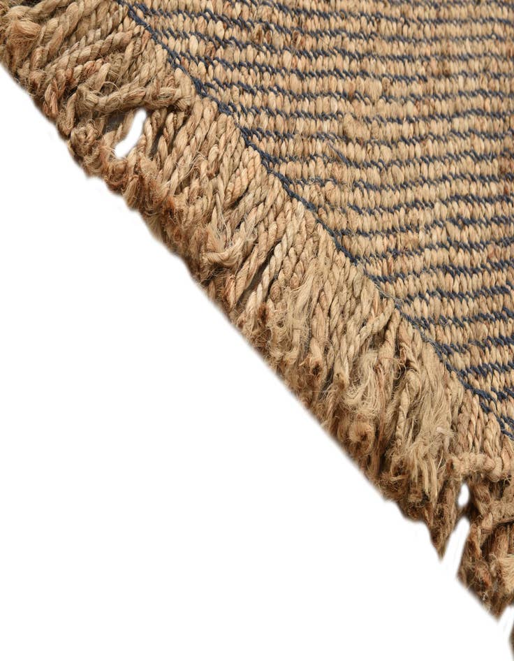 Detail image of 4' 1 x 6' 2 Handmade Braided Jute Rug