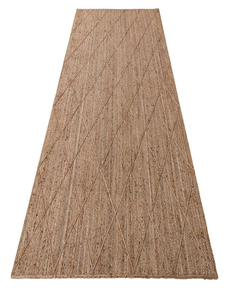 Detail image of  6' 10 x 12' 1  Hand Woven Braided Jute Rug