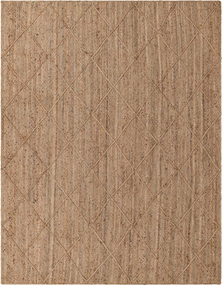 Detail image of  6' 10 x 12' 1  Hand Woven Braided Jute Rug