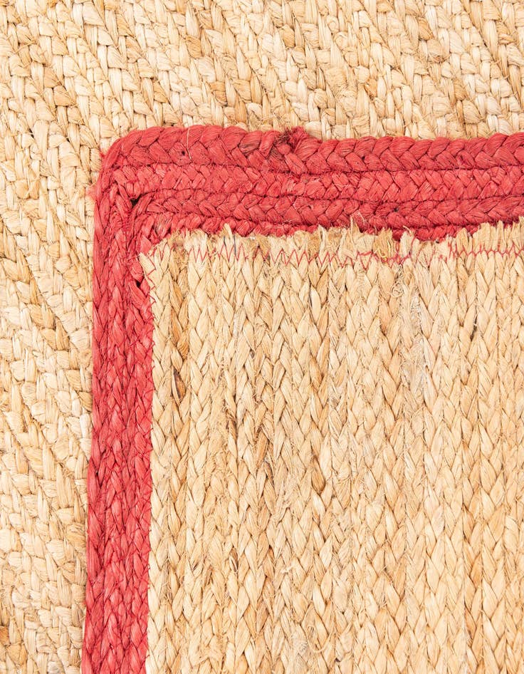 Detail image of  2' x 3'  Hand Braided Jute Rug