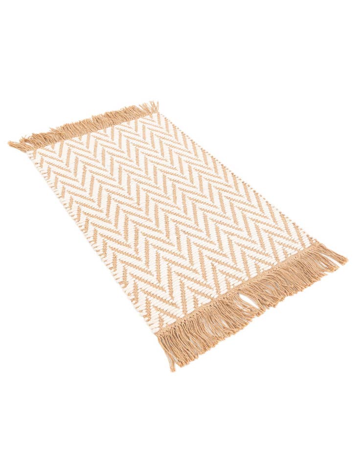 Detail image of  2' 1 x 3' 2  Hand Braided Jute Rug