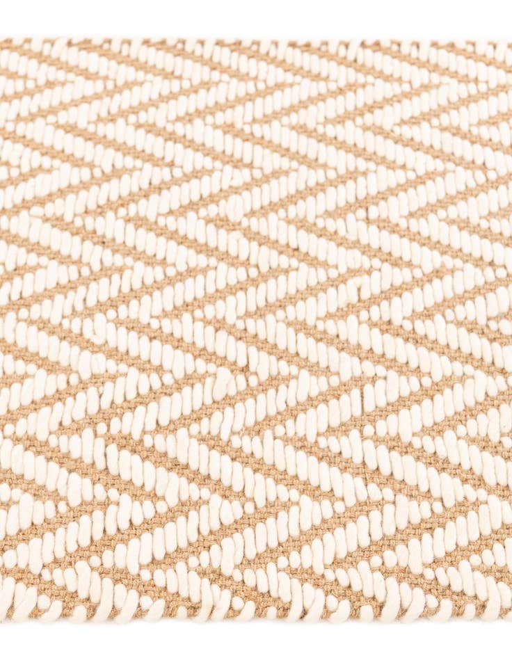 Detail image of  2' 1 x 3' 2  Hand Braided Jute Rug