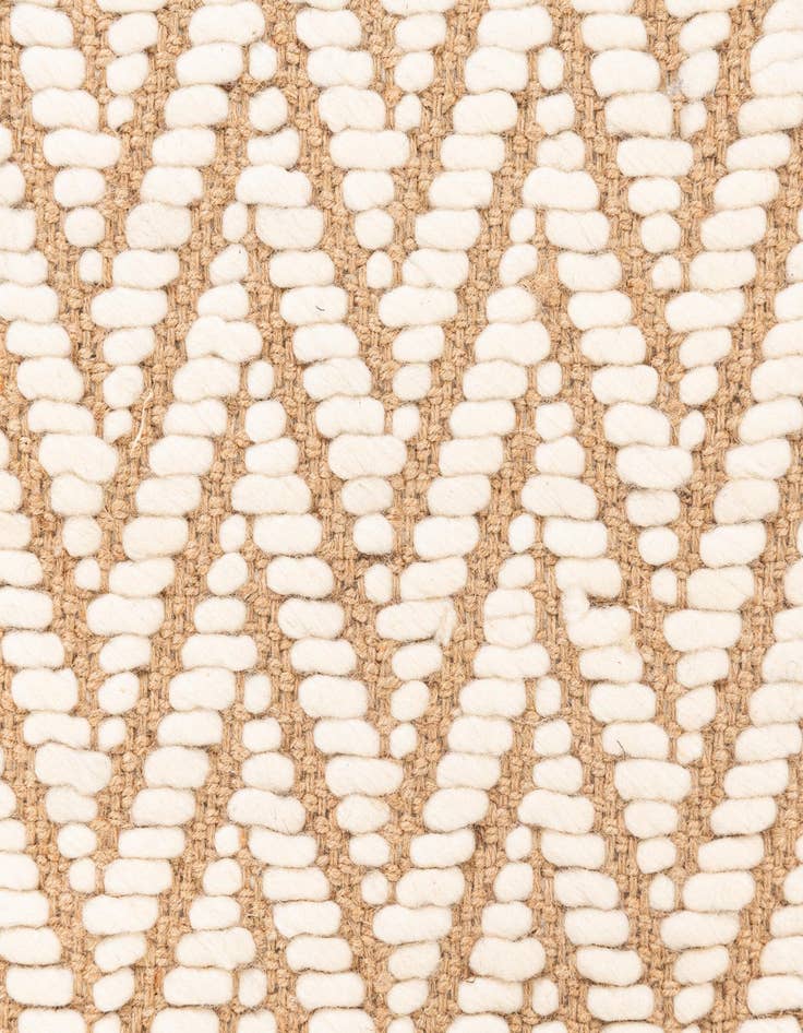 Detail image of  2' 1 x 3' 2  Hand Braided Jute Rug