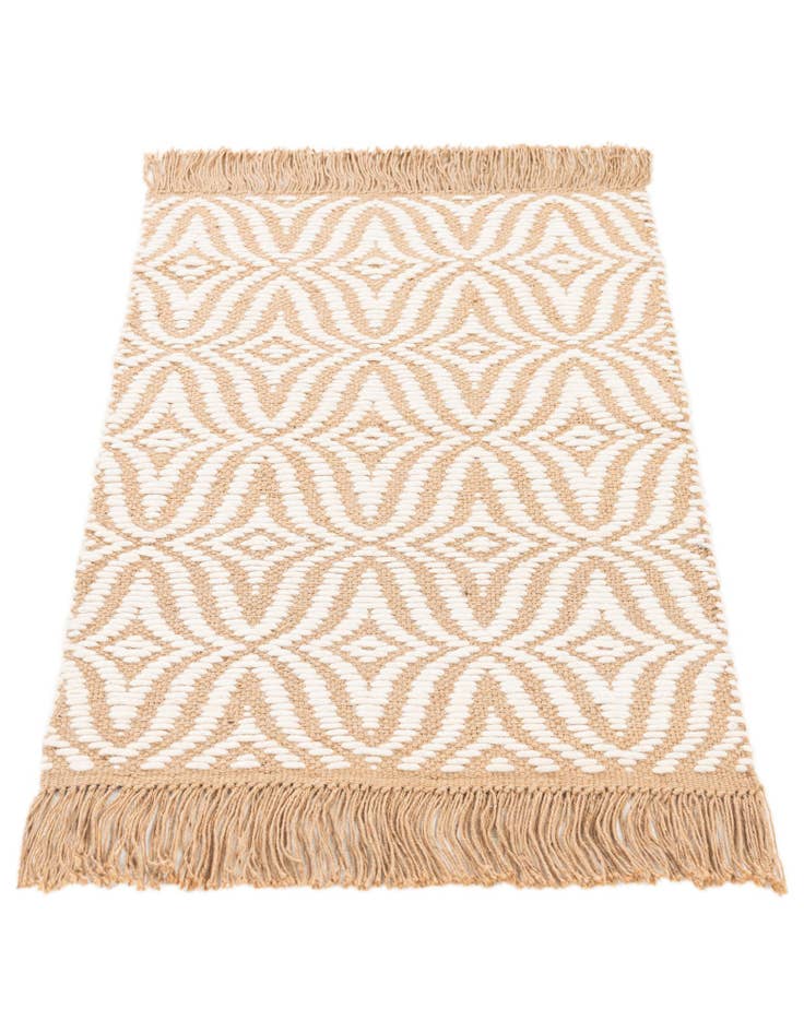 Detail image of  2' 1 x 3' 2  Hand Braided Jute Rug