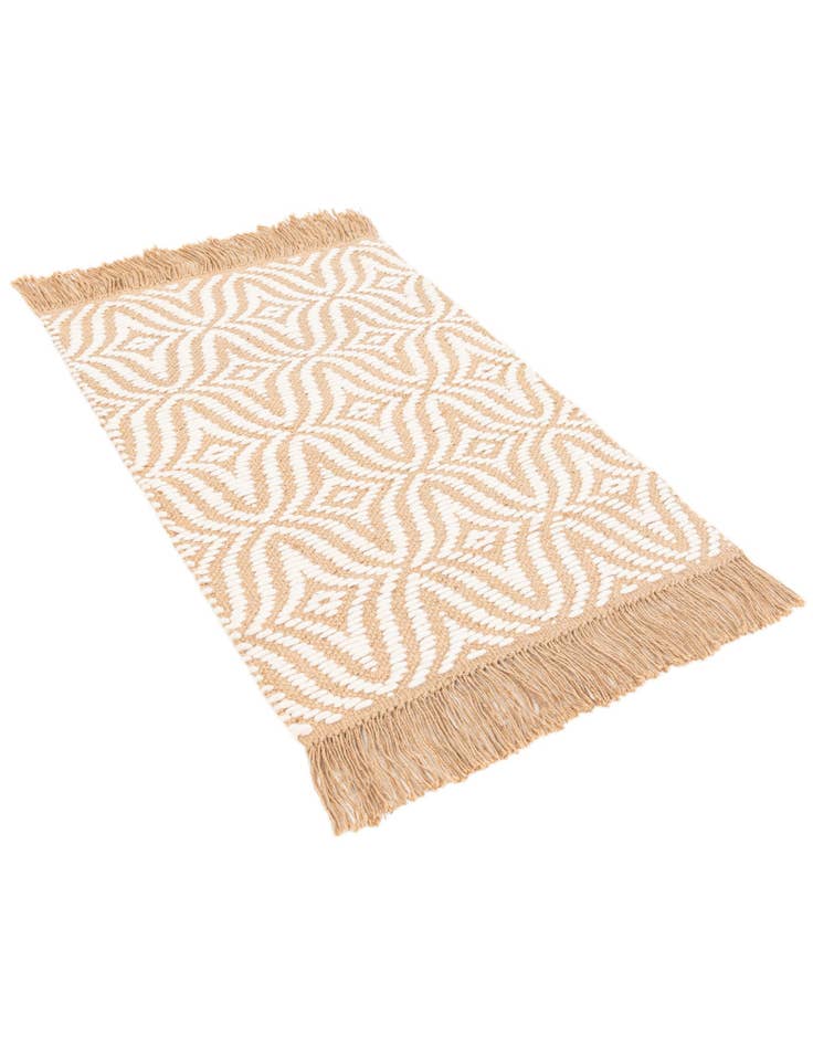 Detail image of  2' 1 x 3' 2  Hand Braided Jute Rug