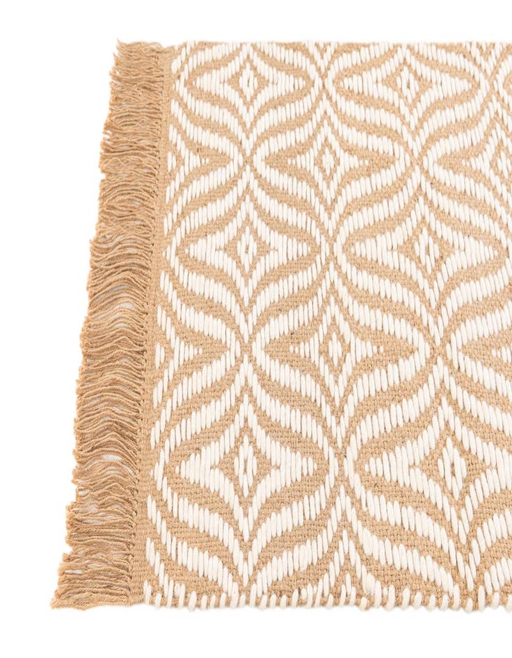 Detail image of  2' 1 x 3' 2  Hand Braided Jute Rug