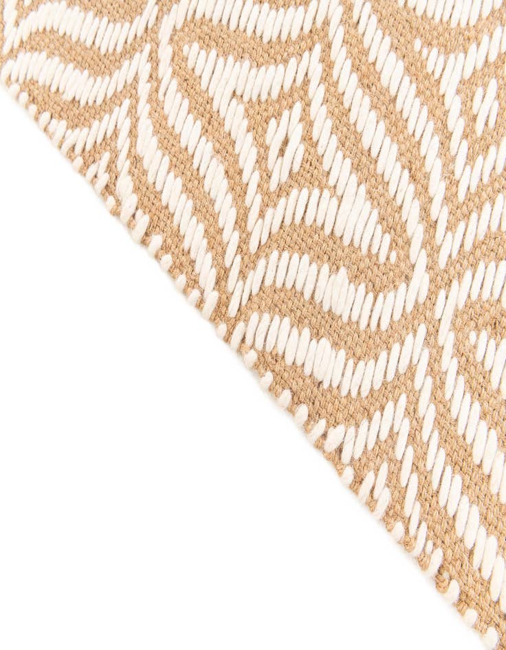 Detail image of  2' 1 x 3' 2  Hand Braided Jute Rug