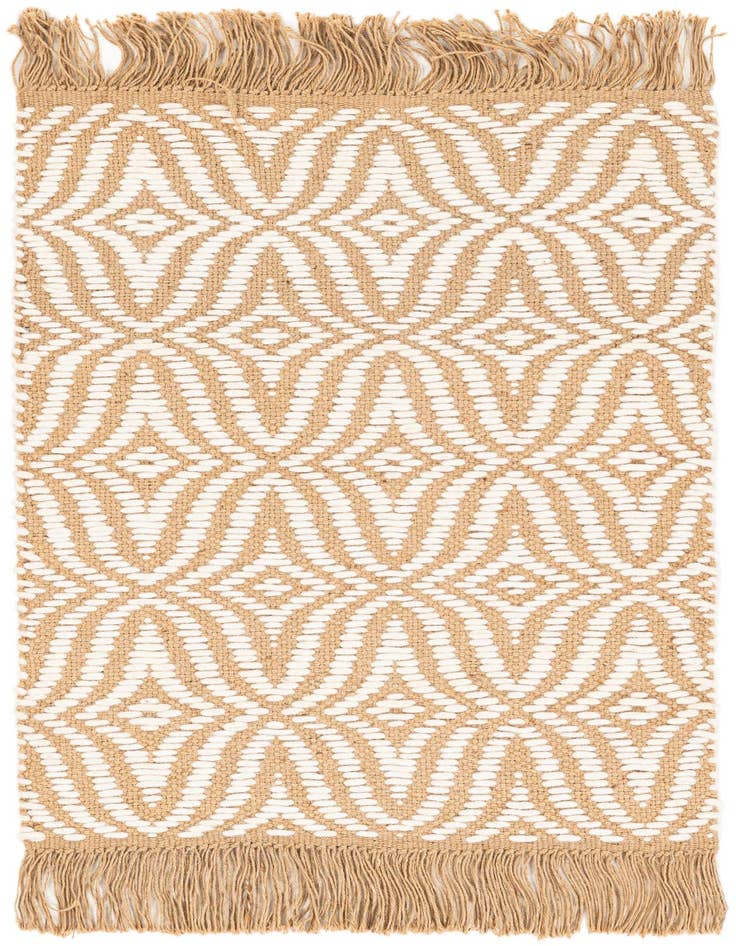 Detail image of  2' 1 x 3' 2  Hand Braided Jute Rug