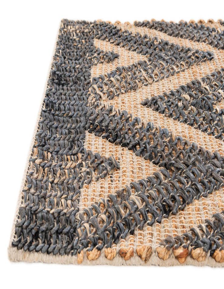 Detail image of  2' x 3'  Hand Braided Jute Rug