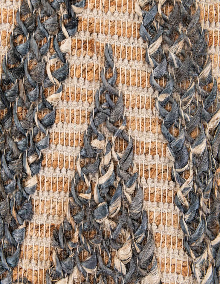Detail image of  2' x 3'  Hand Braided Jute Rug