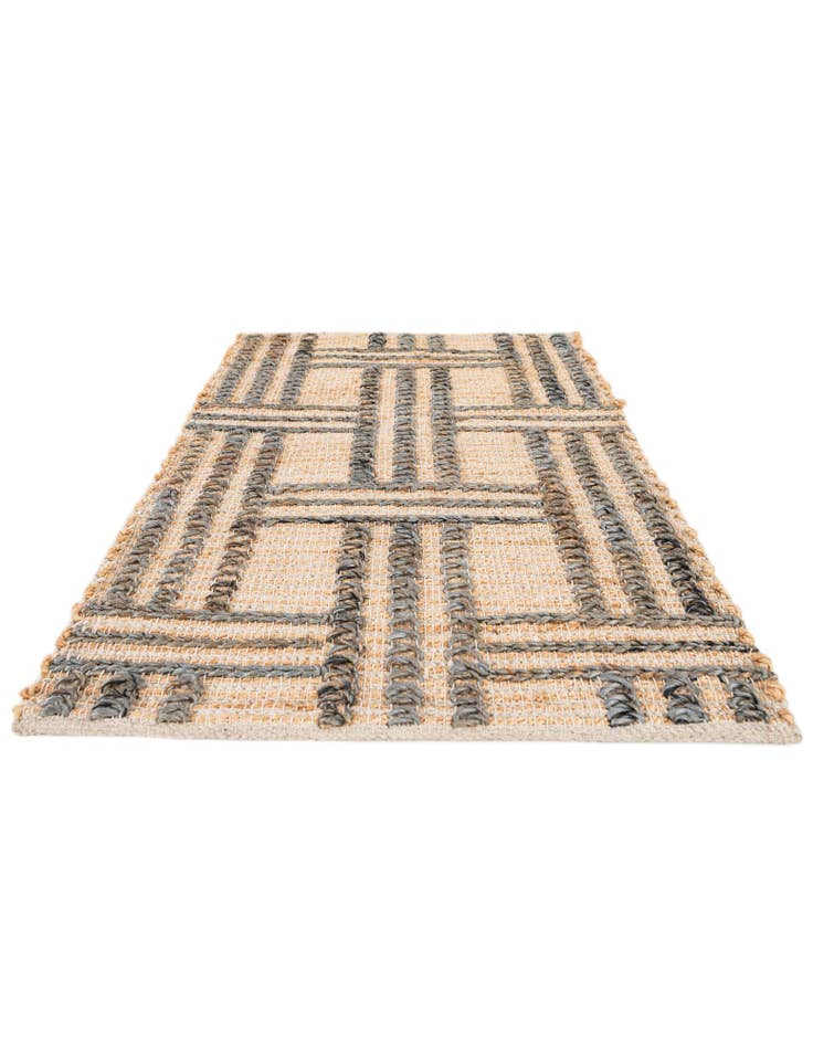 Detail image of  2' x 3' 1  Hand Braided Jute Rug