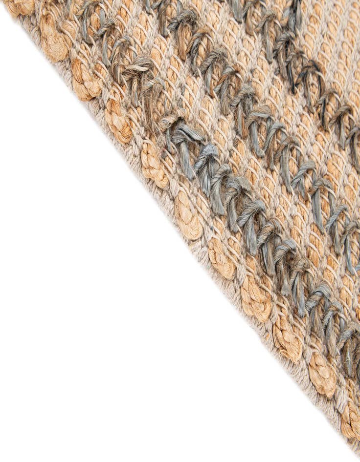 Detail image of  2' x 3' 1  Hand Braided Jute Rug