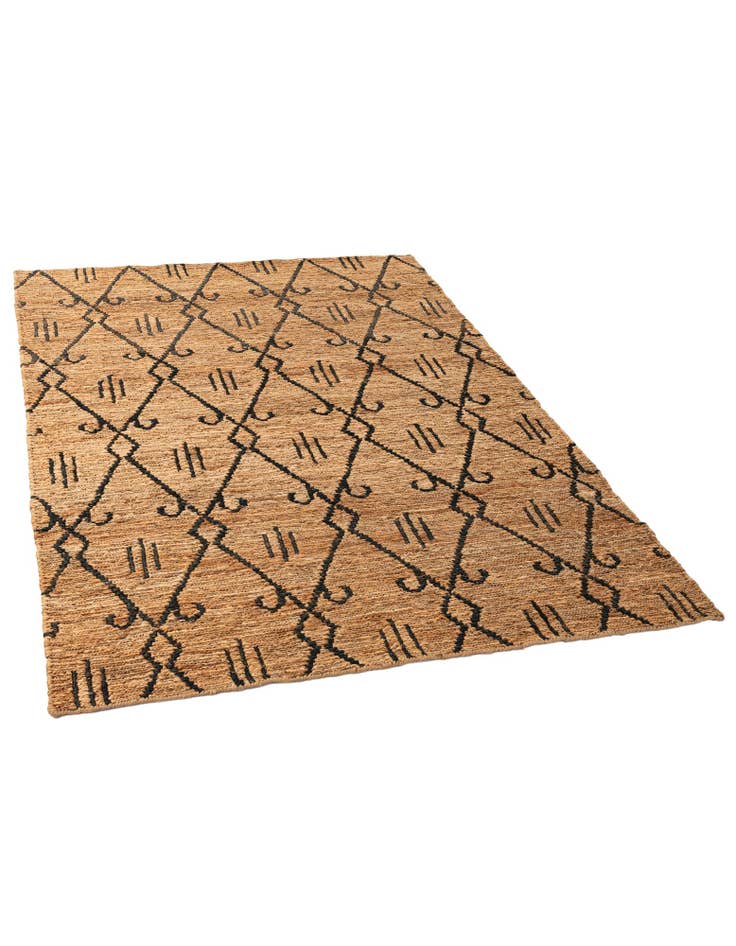 Detail image of  5' 4 x 7' 6 Braided Jute Rug