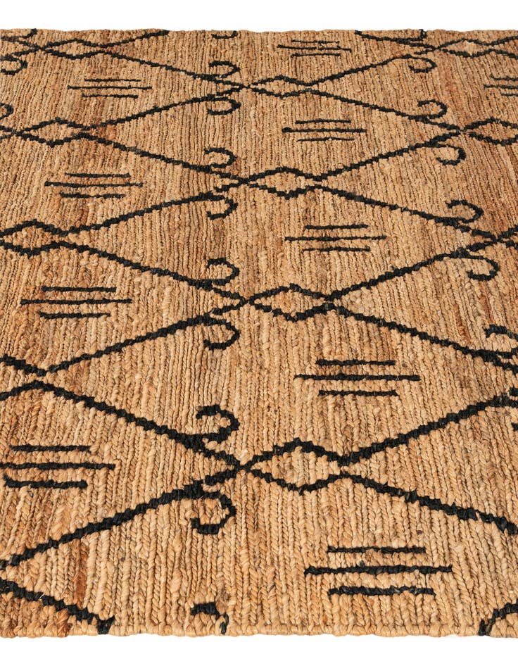 Detail image of  5' 4 x 7' 6 Braided Jute Rug
