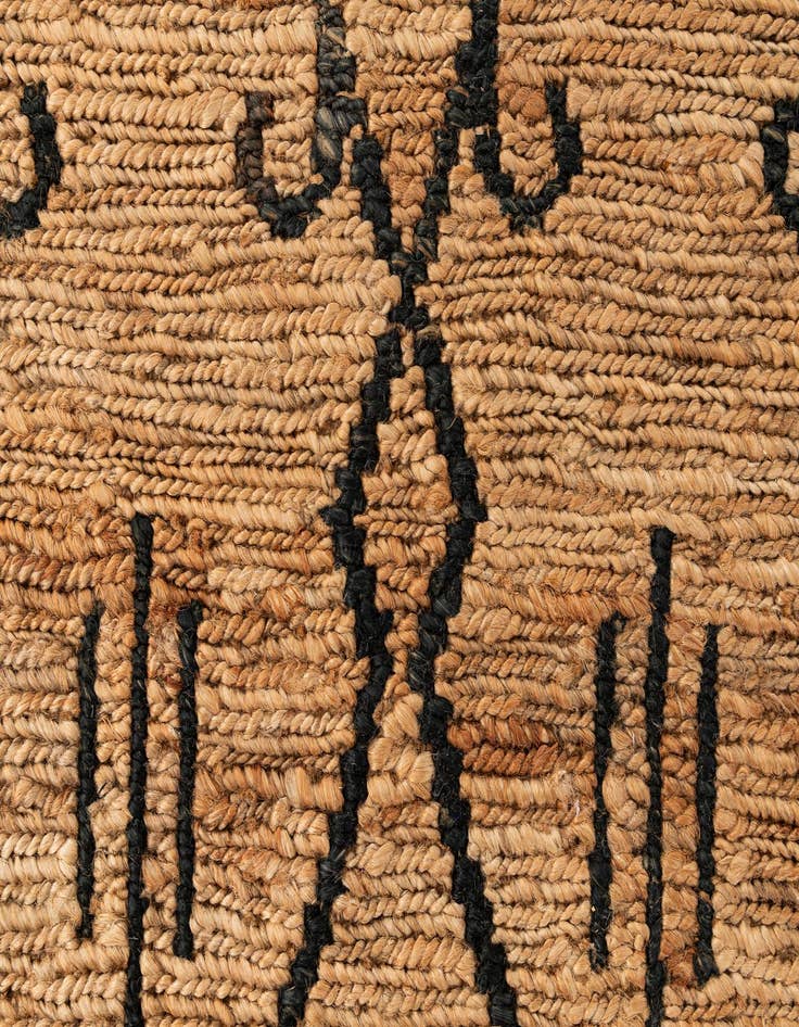 Detail image of  5' 4 x 7' 6 Braided Jute Rug