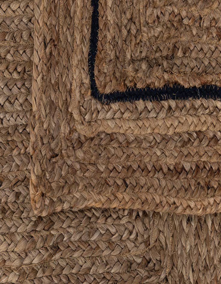 Detail image of  7' x 9' Braided Jute Rug