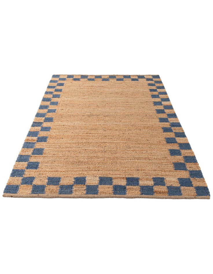 Detail image of  5' 2 x 8' 1  Hand Braided Jute Rug