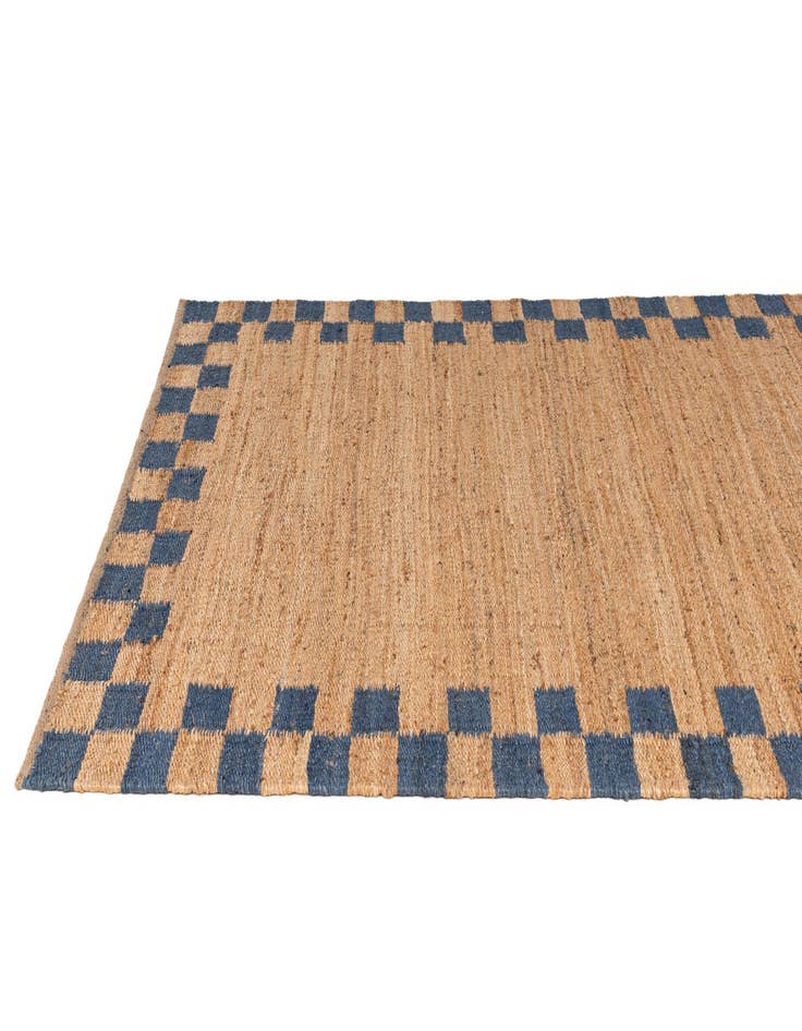 Detail image of  5' 2 x 8' 1  Hand Braided Jute Rug