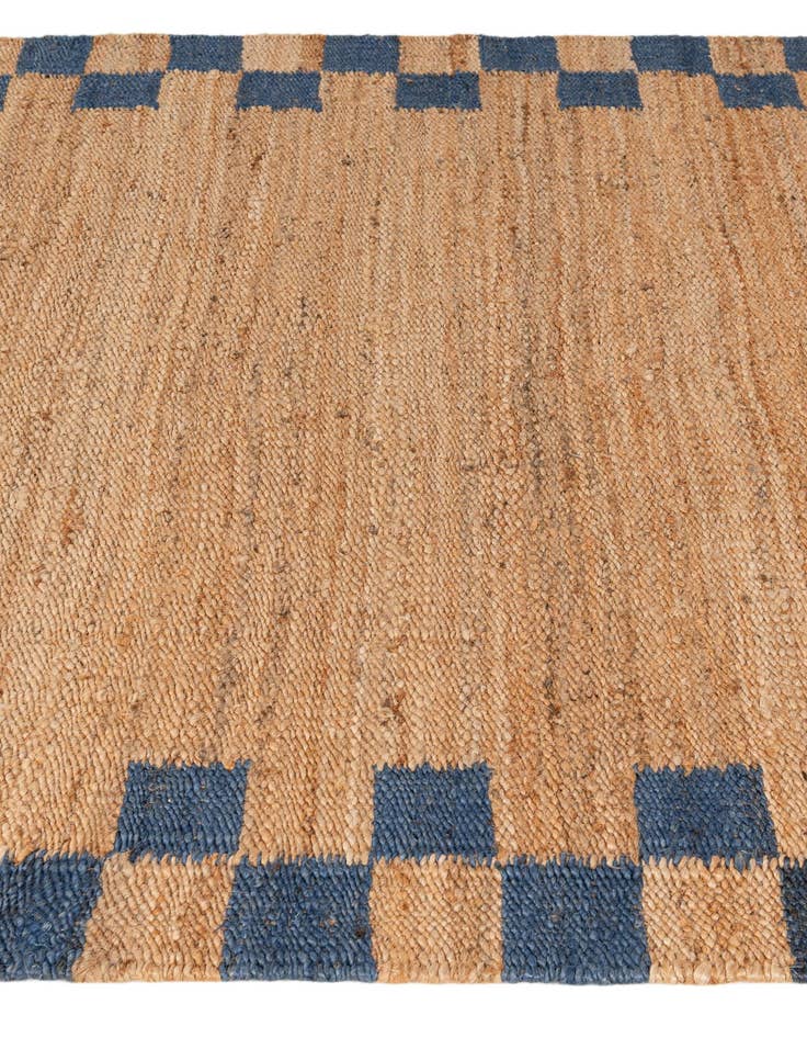 Detail image of  5' 2 x 8' 1  Hand Braided Jute Rug