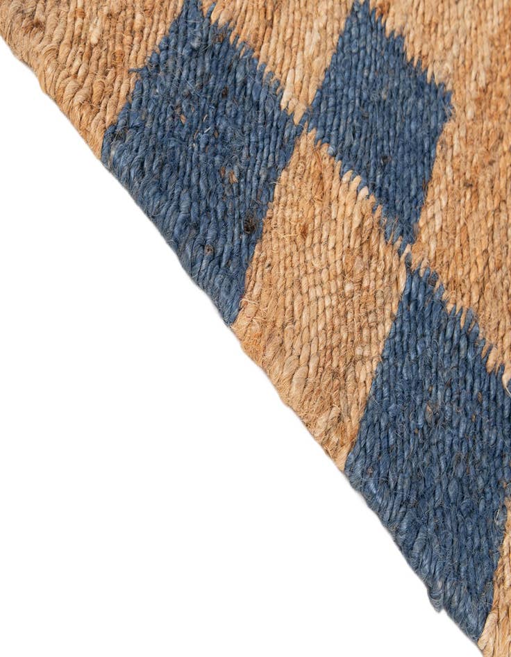 Detail image of  5' 2 x 8' 1  Hand Braided Jute Rug
