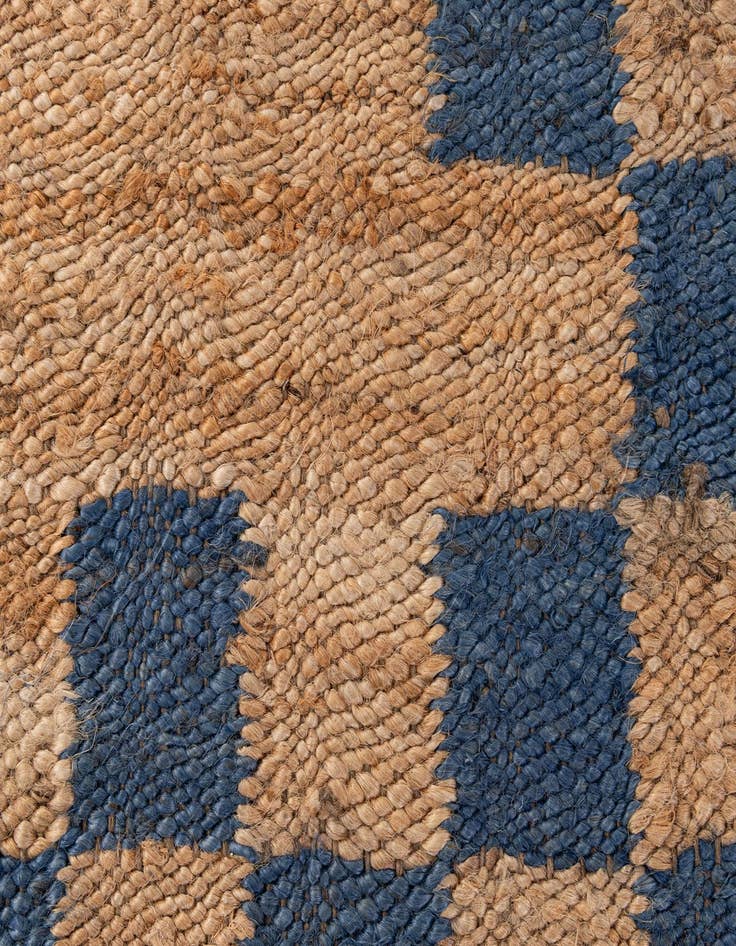 Detail image of  5' 2 x 8' 1  Hand Braided Jute Rug