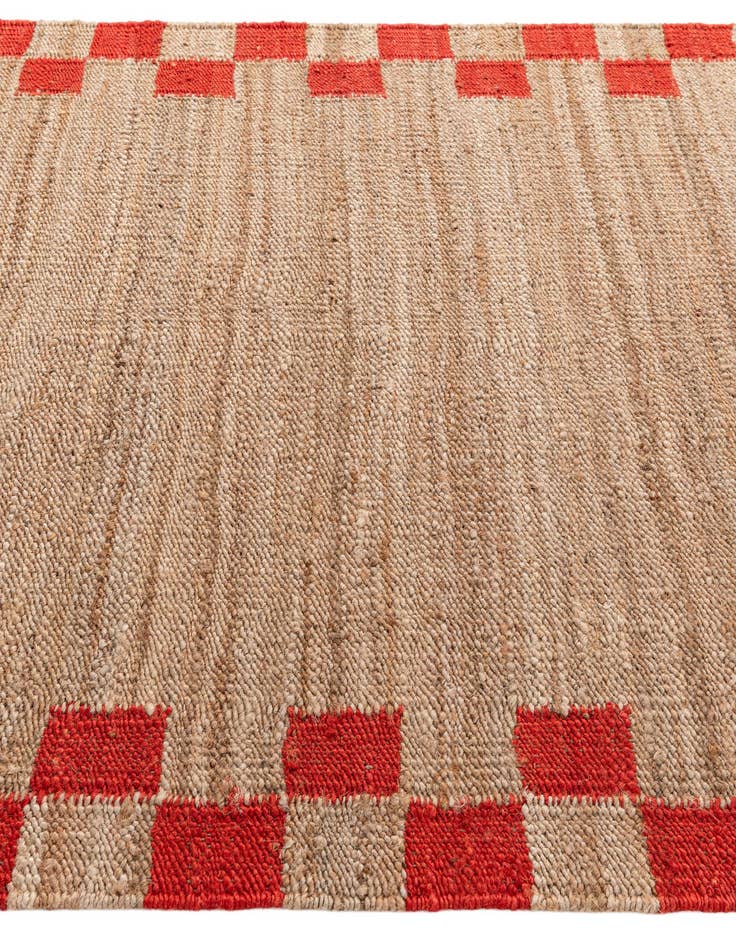Detail image of 5' 2 x 8' 1 Handmade Braided Jute Rug