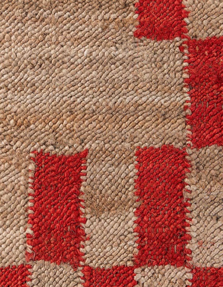 Detail image of 5' 2 x 8' 1 Handmade Braided Jute Rug