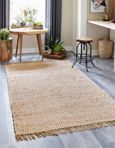  8' x 10'  Hand Woven Braided Jute Rug