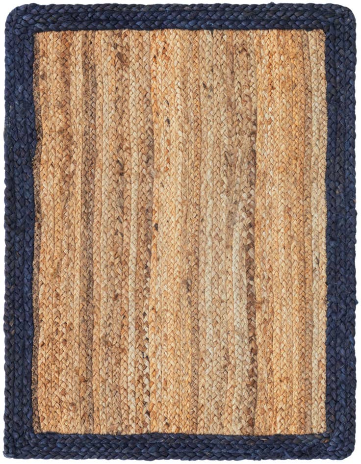 Detail image of  2' x 3' 1  Hand Braided Jute Rug