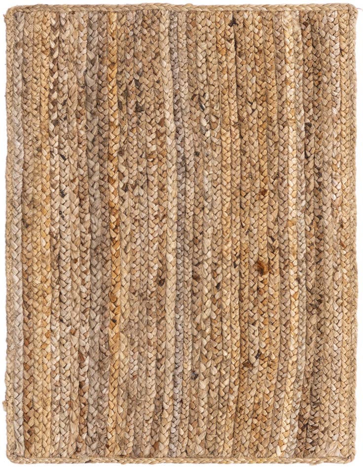 Detail image of  2' x 3' 1  Hand Braided Jute Rug