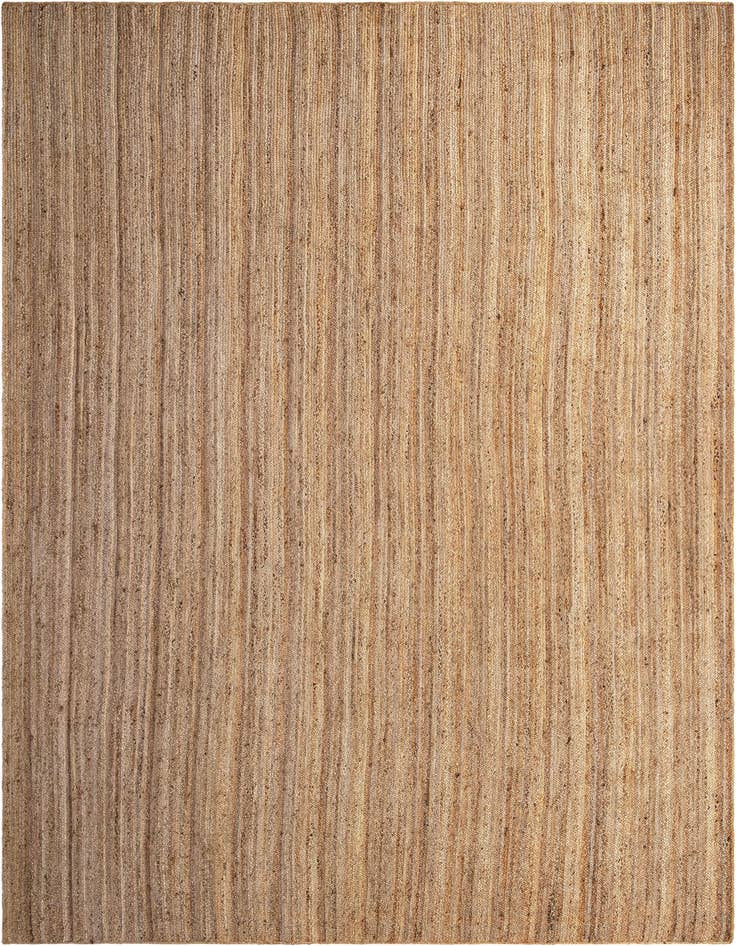 Detail image of  12' 2 x 16' 1  Hand Braided Jute Rug