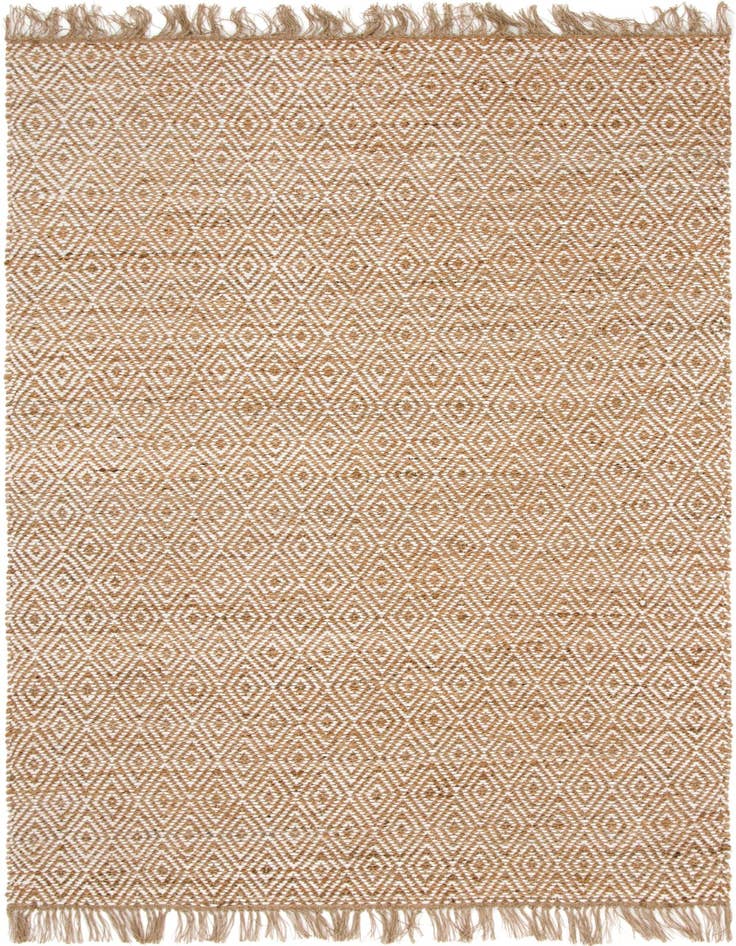 Detail image of  6' 1 x 9'  Hand Woven Braided Jute Rug